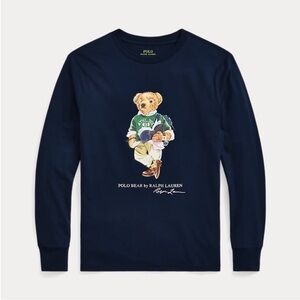 RALPH LAUREN College History Scholar Bear Tee, 4T